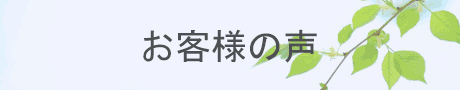 お客様の声ﾀｲﾄﾙ